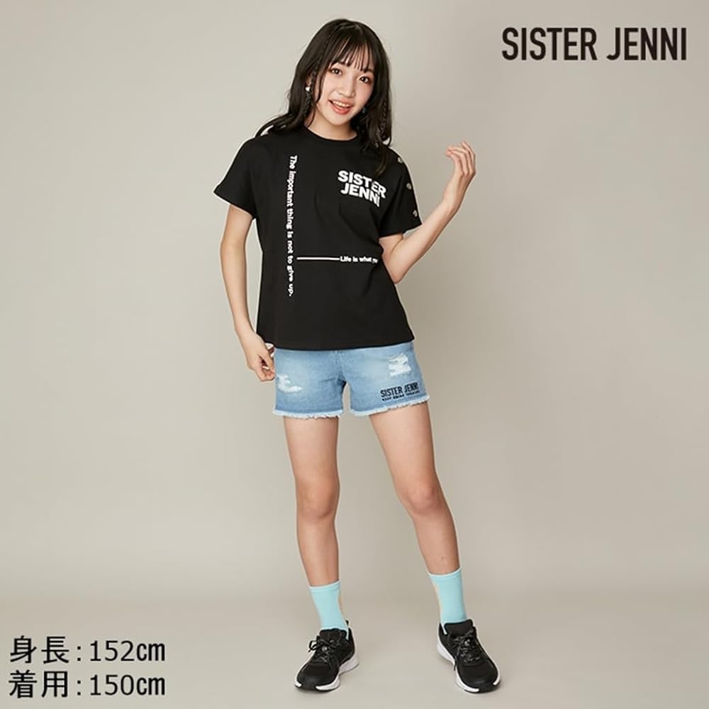 Amazon.co.jp: [SISTER JENNI] ランダムロゴ肩あきフレンチT